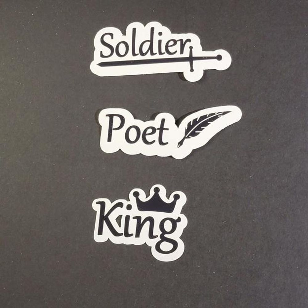 Soldier Poet King Sticker